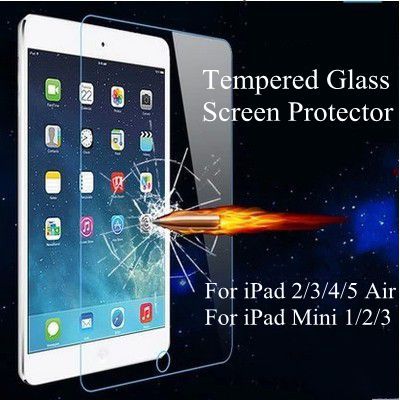 Tempered Reinforced Glass Screen Protector Case For iPad 2 3 4 5 Air For iPad Mini