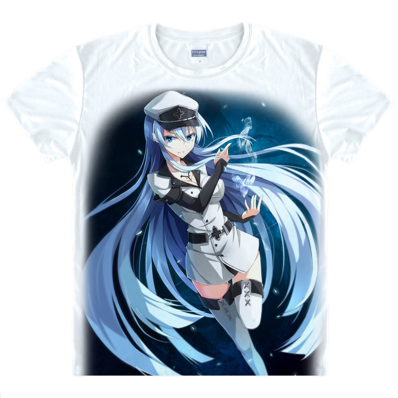 Akame ga Kill T shirts kawaii Japanese Anime t shirt Manga Shirt Cute Cartoon Comic Esdeath