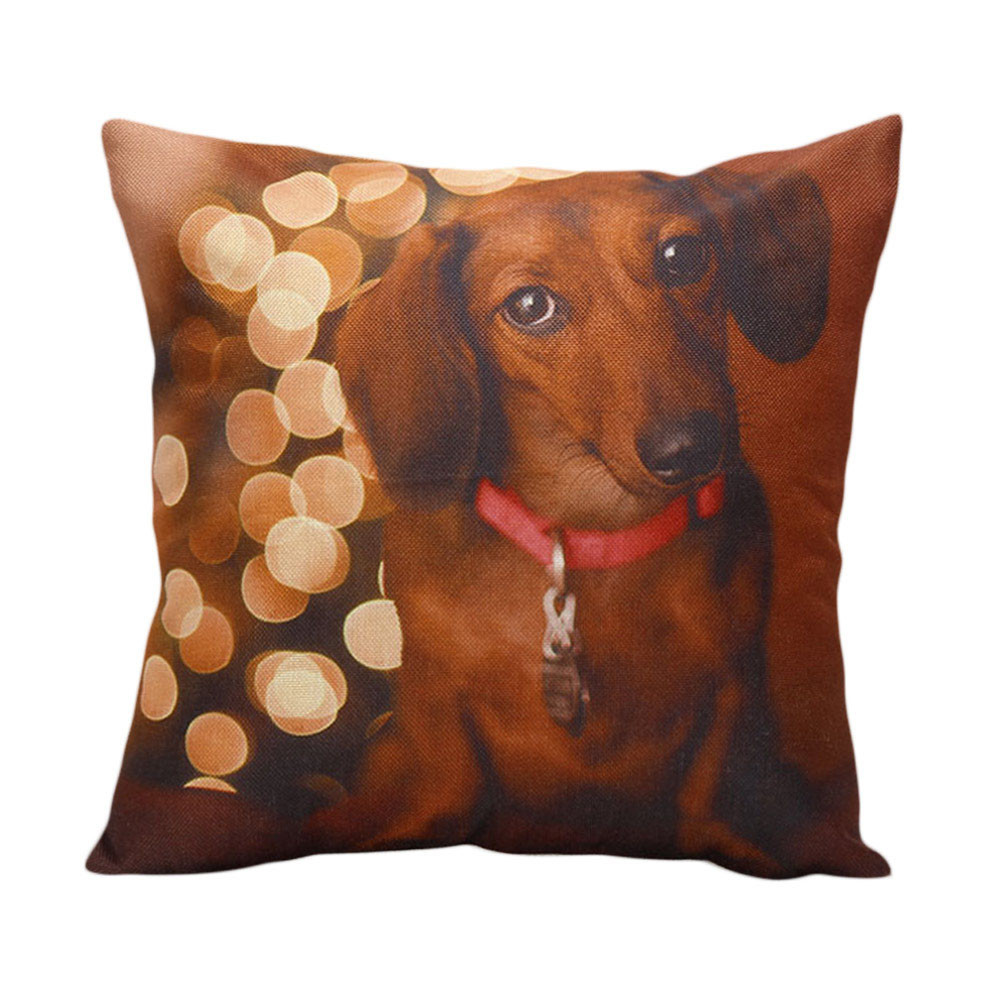 Happy home Pillow case personalized pillowcase Christmas Moetry Dog Good Quality Festival Pillow Case Pillow Shams
