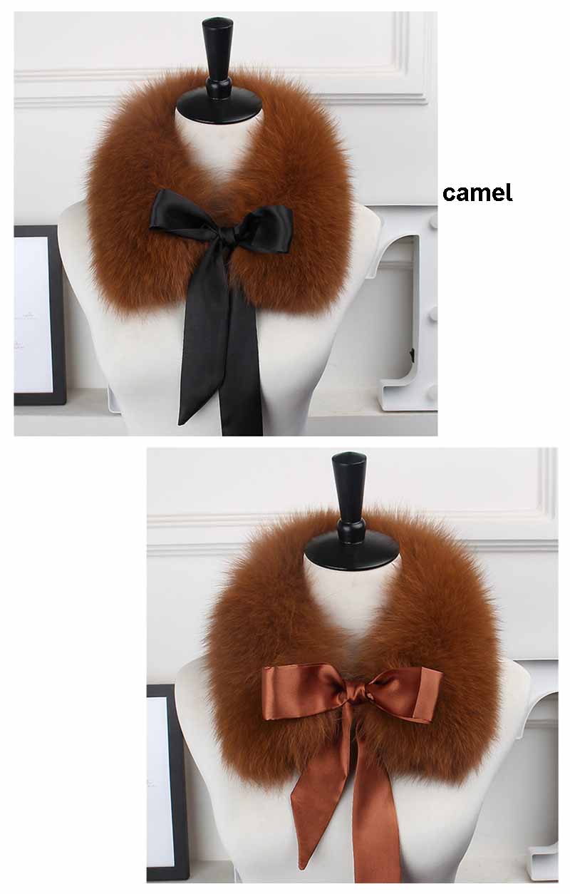 fox fur collar lace camel