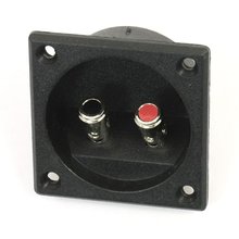 5x Square Shape Double Binding Post Type Speaker Box Terminal Cup Black