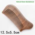Brazil Natural Green sandalwood Wooden Comb Wide Tooth No static head Massage Hair Brush Health care