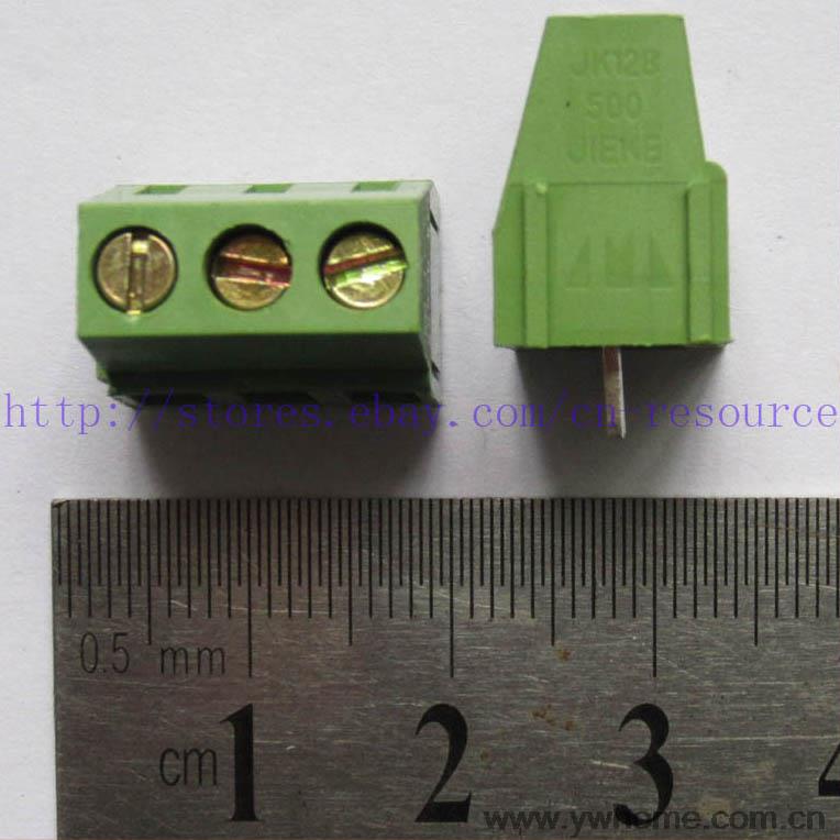 New 5 x Screw Terminal Block Connector 3 Pins 5mm Pitch KF128-3P 300V/10A