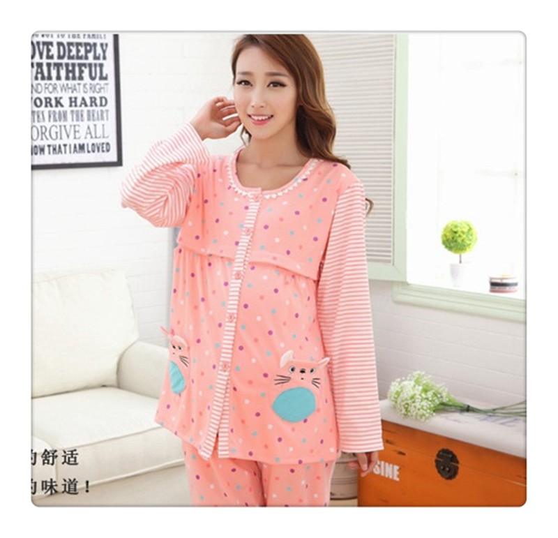  Pregnant Women Maternity Pajamas Sleepwear (4)