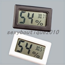 Mini electrónica Digital LCD temperatura humedad medidor termómetro higrómetro