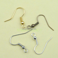 100pcs lot Fish Dangle Metal Iron Earring Clasps Hooks Lever Back Earring Wires Fittings DIY Jewelry