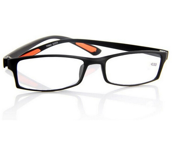 2015 Super soft Ultra light Plastic Women Reading Glasses Men Presbyopic Glasses Black