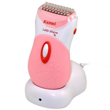 Kemei washable Electric shaver Hair clipper Epilator Razor for women lady body care cutting tools hair removal trimmer shaving