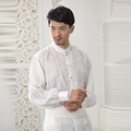 2016 Male shirt stand collar shirt stage clothes formal dress shirt The singer s clothing 39