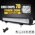 Oslamp 7D CREE Chips 240W 23inch LED Light Bar Beam Combo Led Work Lamp Offroad Led