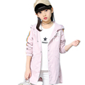 2017 Spring Children Clothing Pearl Rainbow Patchwork Girls Outerwear Cardigan Baby Girl Clothes Hooded Girl Jackets