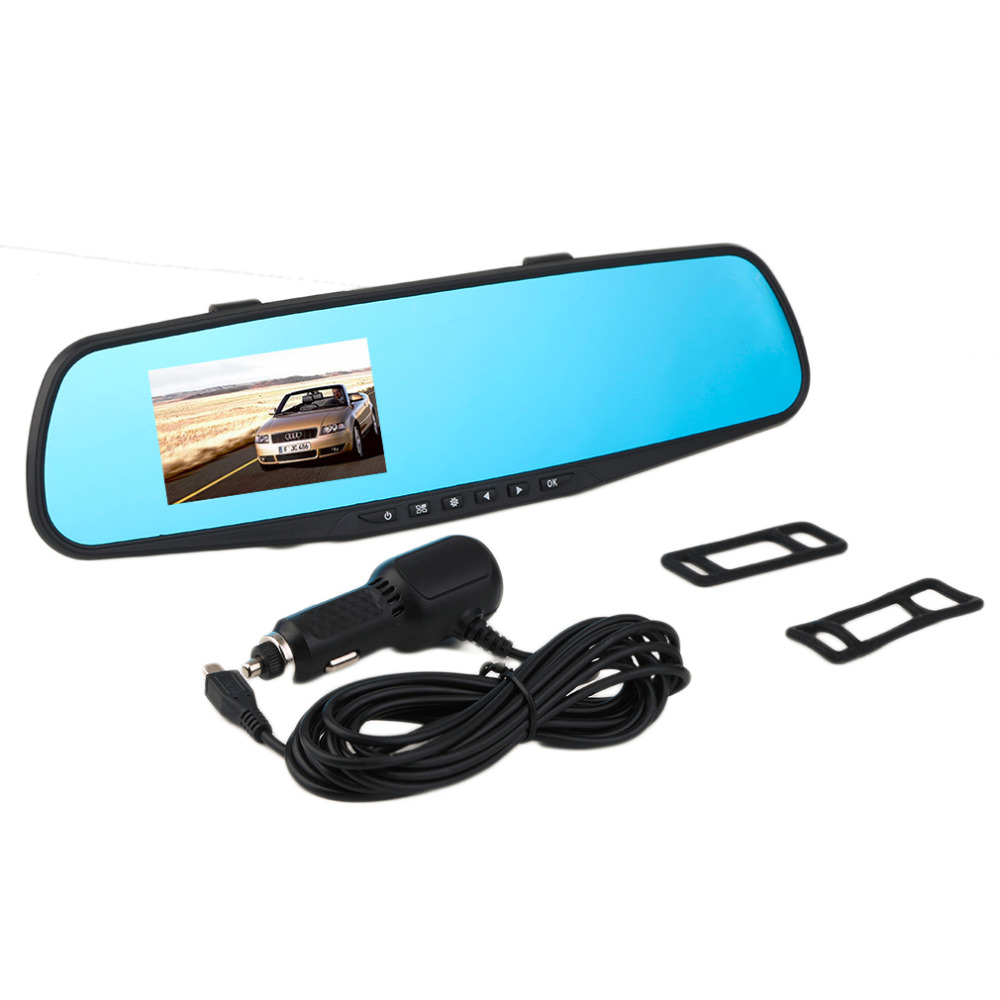 1PC Car DVR Camera Video Recorder 2.8inch 720P Rearview Mirror Dash Cam 120Degree Angle Vehicle Dual Lens Car Rear View 1PC Car DVR Camera Video Recorder 2.8inch 720P Rearview Mirror Dash Cam 120Degree Angle Vehicle Dual Lens Car Rear View