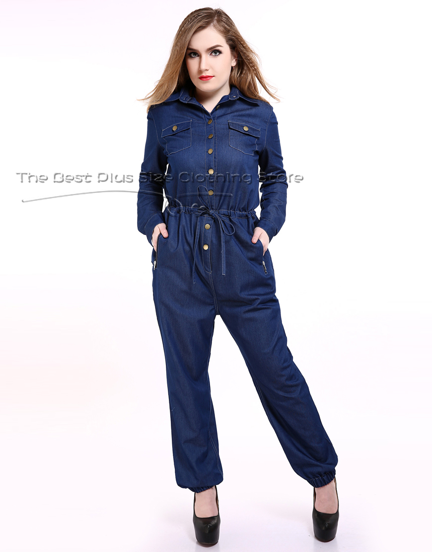 Popular Plus Size Denim JumpsuitBuy Cheap Plus Size Denim Jumpsuit