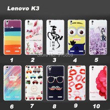 Case Cute For Lenovo K3 Cartoon Colored Drawing Hard Plastic Lenovo K3 Cell Phone Cover Free Shipping