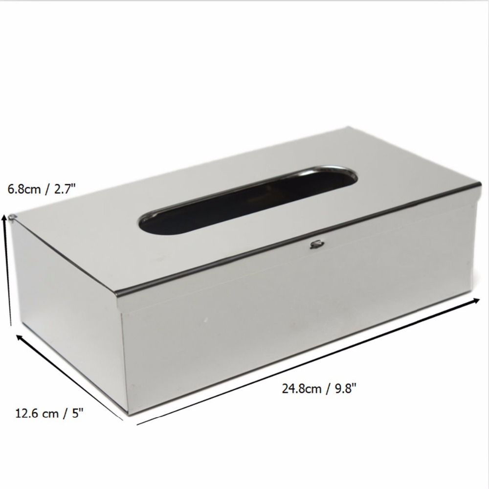 Wholesale BRAND Bath Stainless Steel Kleenex Dispenser Tissue Box Cover Holder Sleek Modern At