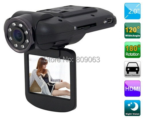 Free shiping F8000 Car DVR Full HD real 1080 30fps 2 0 LCD CMOS Ambarella 5