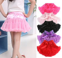 Kids Girls Tutu Skirt Multi-List Pettiskirt Dancewear Ballet Fluffy Party Skirts