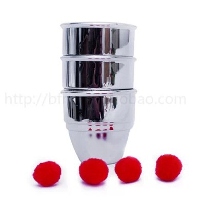 New arrival Big size Cups and balls for party magic sets magic