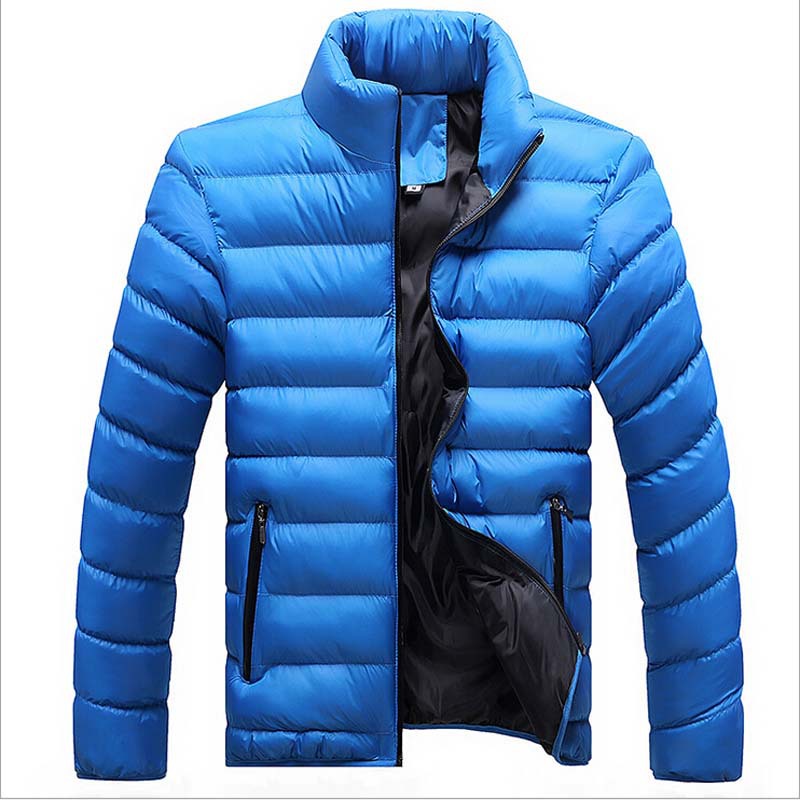 Winter jacket men 2015 new arrival fashion casual slim fit down jacket parka solid stand collar
