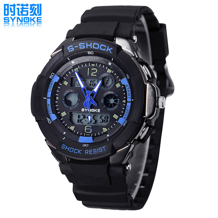 High-Quality-Men-Sports-Watches-SYNOKE-Army-Watch-5ATM-Waterproof-Dual ...