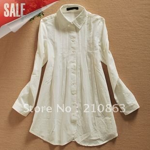 Long+Shirts+For+Women Women long shirt dress beige blouses for ladies cotton% designer ...