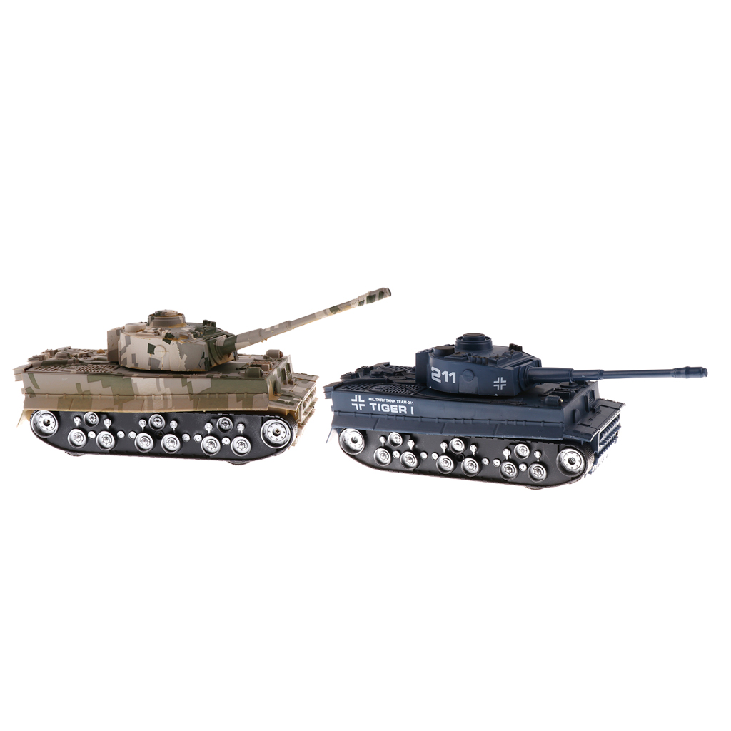 2 Pieces 1/32 Scale German Tiger Tank Model WWII Heavy Panzer Kids Toys 