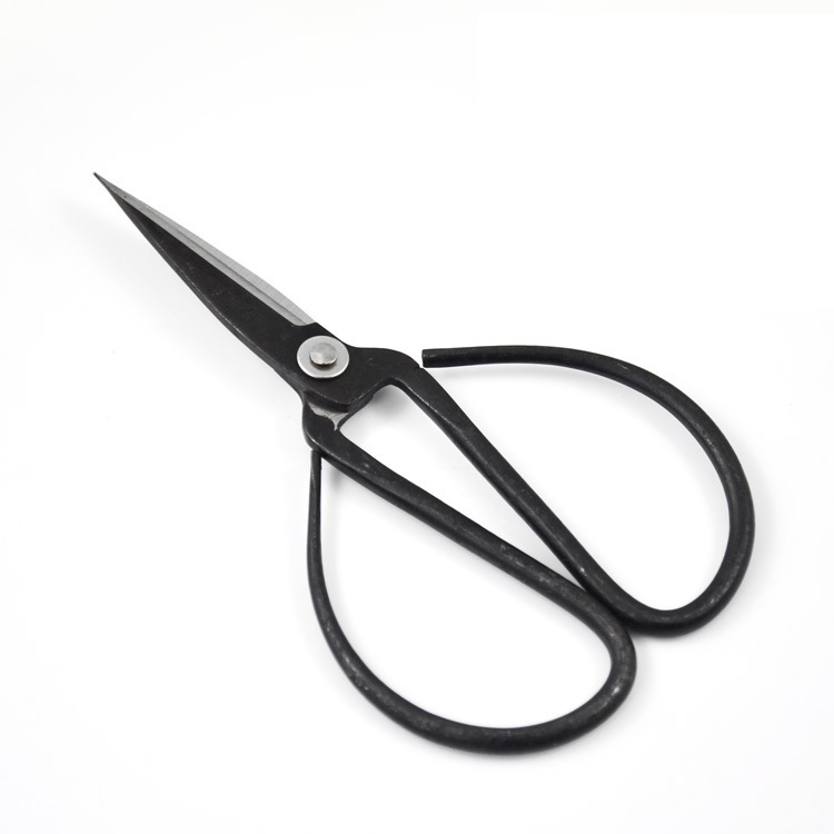 Free shipping 2 pcs lot wangwuquan 148mm full carbon steel household scissors small bonsai trimming scissor