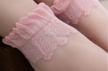 Hot sales Colorful Ultrathin Transparent Beautiful Crystal Lace Elastic Short Women Socks Calcetines Pink Sock for