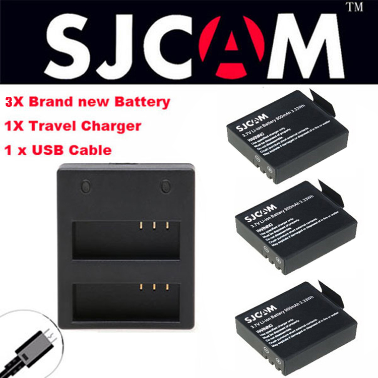 3 . / 3.7  900   SJCAM  SJ4000 Bateria +    + USB   SJ 4000 SJ5000 SJ6000 5000  SJ7000 M10