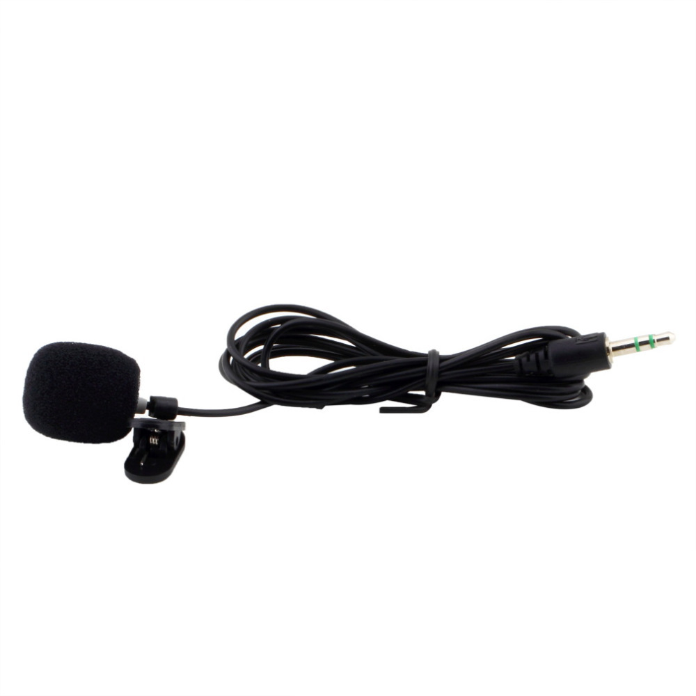 1Pcs black Mini 3 5mm Tie Lapel Lavalier Clip On Microphone 30Hz 15000Hz for Lectures Teaching