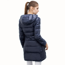 New Duck Down Women Winter Hooded Premium Down Ultra Light Down Coat Jacket Long Jacket Plus