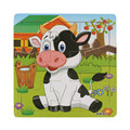 2016 New Wooden Dairy Cow Jigsaw Toys For Kids Education And Learning Puzzles Toys Christmas Gift