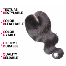 7A Brazilian Body Wave Closure Free Part Middle Part 3 Part Closure Brazilian Lace Closure Bleached