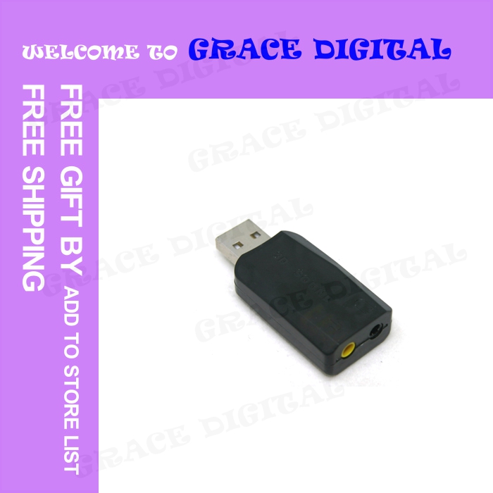 Welcoming 1PC FREE SHIPPING USB 2.0 TO 3D AUDIO SO...