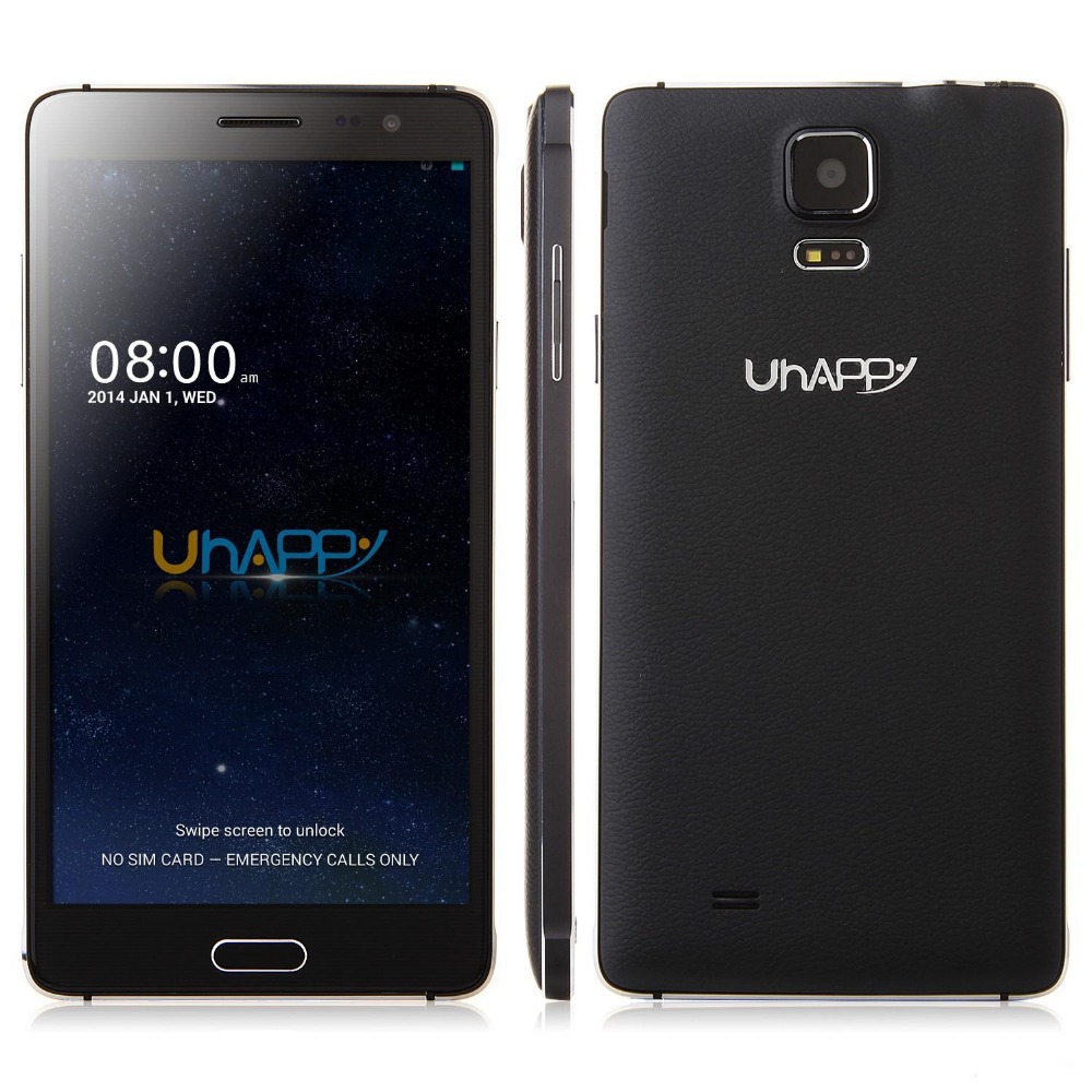 Original UHAPPY UP570 Smartphone MTK6582 Quad Core 5 7 inch HD Screen RAM1GB ROM 8GB 3G