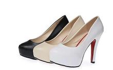 2015 new arrival fashion PU summer spring women ladies girls wedding thin heels pumps shoes free shipping size 34 – 39