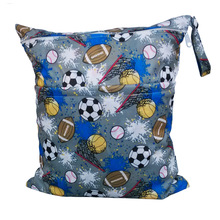 Washable Reusable Cloth Nappy Wet Bag Waterproof Swim Sport Travel Carry bag Big Size 36X28cm Diaper
