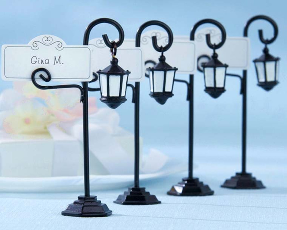 24pcs Vintage Street Lights Place Card Holders Wedding Table Card