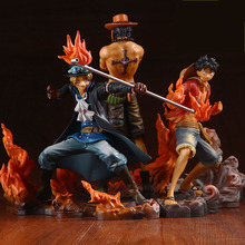 One Piece Figure Ace Luffy Sabo Collectible Action Figure Toy Japanese Anime Figure PVC Cartoon Figurine Juguetes WJ214
