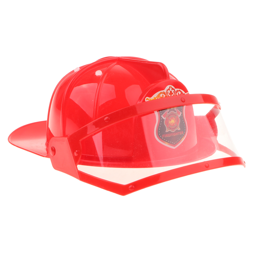 Dr Up Toy Fireman Role Play Tools Plastic Safety Hat Helmet for Kid Red