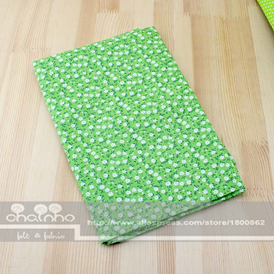 7 Designs mixed Green Color Cotton Fabric Fat Quaters Tilda cloth Quilting scrapbooking Patchwork Fabric 50