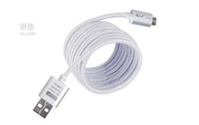 Original 0 25M 1M 1 5M 2M 3M Golf Metal Braided Data Charger Micro USB Cable