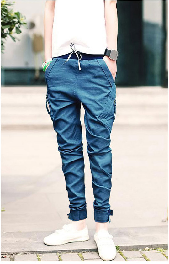 white baggy pants mens