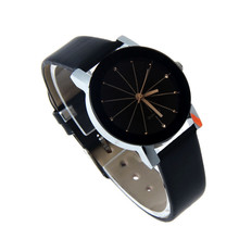 Sanwony New Arrival Fashion Quartz Dial Clock Leather Round Wrist Watch For Women Hot Freeshipping