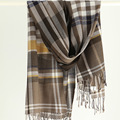 100 Wool Autumn Winter Plaid Tassel Women s Scarf 2016 High Quality Luxury Brand Ladies Scarves