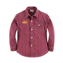 Toddler boy shirt long sleeve washed cotton 100% 151101
