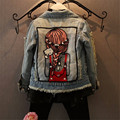 2017 Spring Baby Girl Jeans Coats Clothes Children Clothing Kids Outwear Sequins Little Girl Design Kids