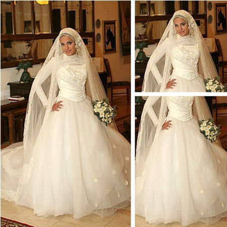 Long modist wedding dresses