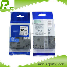 100%Original 12mm black on white TZ2-231/TZe-231brother p touch tape