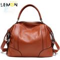 New 2015 Fashion Brand Genuine Leather Bag Solid Women Shoulder Bag